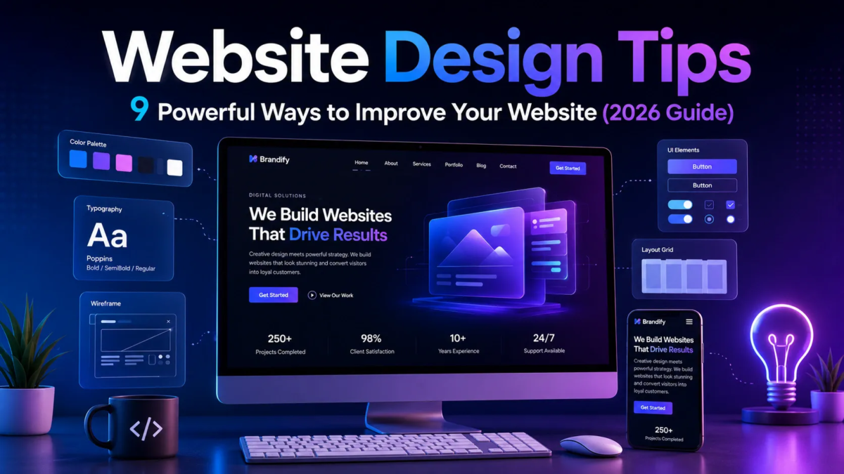 Website Design Tips 9 Powerful Ways to Improve Your Website (2026 Guide)